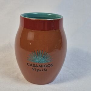 Casamigos Tequila Cantarito Ceramic Tumbler Vase Pottery Barrel 12 oz Cup (1)